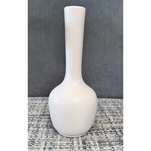 Royal Haeger White Matte 7 1/4" Bud Vase Vintage